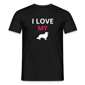 Bordercollie - Männer T-Shirt - Schwarz - Vorne - AI Model Male 178 light (178cm)