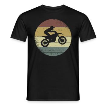 Motocross Motocrossfahrer Motorsport Geschenkidee - Männer T-Shirt - Schwarz - Vorne - AI Model Male 178 light (178cm)