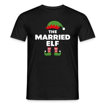 The Married Elf - Men's T-Shirt - black - Front - AI Model Male 178 light (178cm)