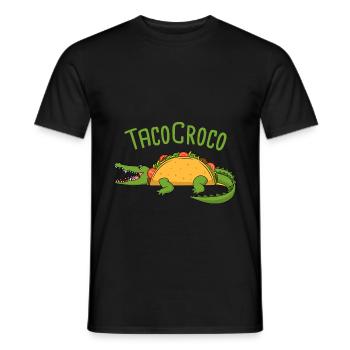Mexikanisches Essen Fiesta Taco Tacocroco - Männer T-Shirt - Schwarz - Vorne - AI Model Male 178 light (178cm)