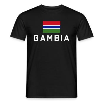 Gambie Gambie Gambie - T-shirt homme - noir - Devant - AI Model Male 178 light (178cm)