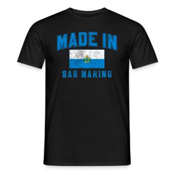 Made in San Marino - Men's T-Shirt - black - Front - AI Model Male 178 light (178cm)