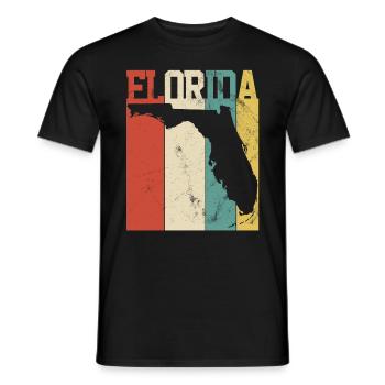FLORIDA - Männer T-Shirt - Schwarz - Vorne - AI Model Male 178 light (178cm)