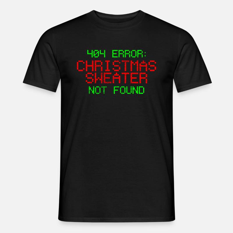 Christmas Computer Scientist Geek PC Computer - Men’s T-shirt - black
