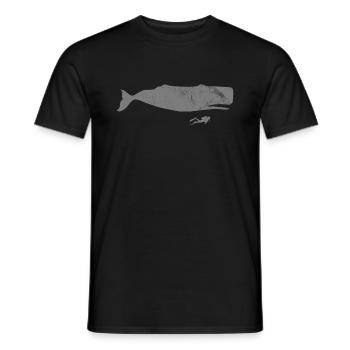 Tauchen Wal - Männer T-Shirt - Schwarz - Vorne - AI Model Male 178 light (178cm)