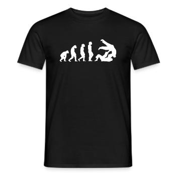 MMA Judo Evolution Shirt - Men's T-Shirt - black - Front - AI Model Male 178 light (178cm)