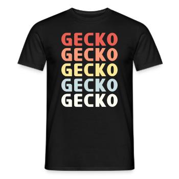 GECKO CHEMISE GECKO - T-shirt homme - noir - Devant - AI Model Male 178 light (178cm)