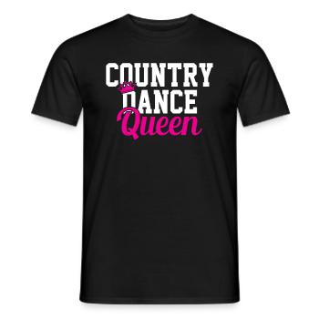 Country Dance Queen - Men's T-Shirt - black - Front - AI Model Male 178 light (178cm)