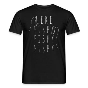 Fischen Angeln Fisch Fischer - Männer T-Shirt - Schwarz - Vorne - AI Model Male 178 light (178cm)