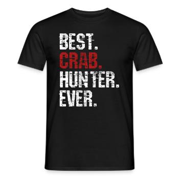 Krabben Jaeger - Männer T-Shirt - Schwarz - Vorne - AI Model Male 178 light (178cm)