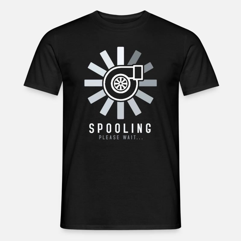 Turbo Boost Spooling - Männer T-Shirt - Schwarz