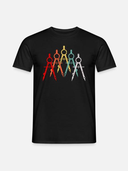 Architekt Geschenkidee - Männer T-Shirt - Schwarz