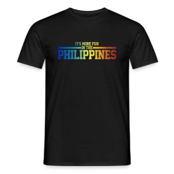 Philippines Fun - Men's T-Shirt - black - Front - AI Model Male 178 light (178cm)