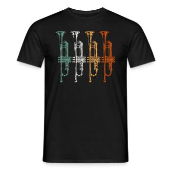Trumpet - Men's T-Shirt - black - Front - AI Model Male 178 light (178cm)