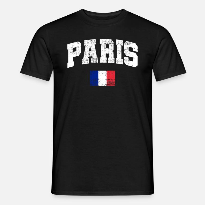 Paris Paris - Männer T-Shirt - Schwarz