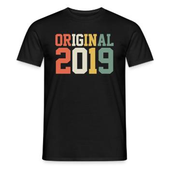 Original 2019 2019 2019 - Men's T-Shirt - black - Front - AI Model Male 178 light (178cm)