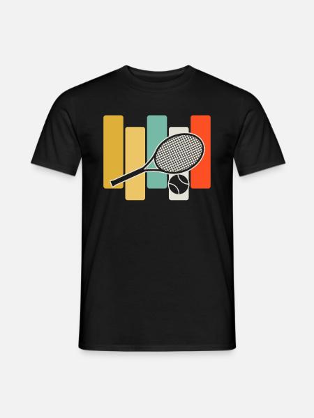 Tennis - Männer T-Shirt - Schwarz