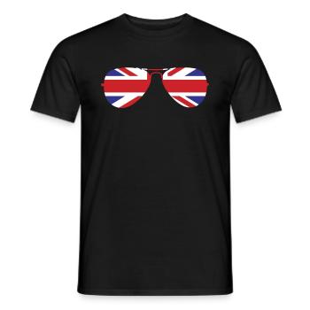 Union Jack - Männer T-Shirt - Schwarz - Vorne - AI Model Male 178 light (178cm)