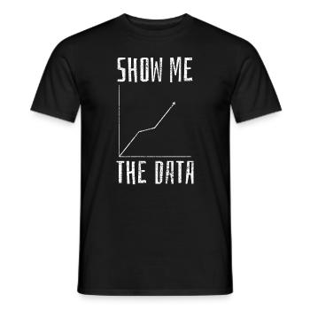 Data Science Informatik - Männer T-Shirt - Schwarz - Vorne - AI Model Male 178 light (178cm)