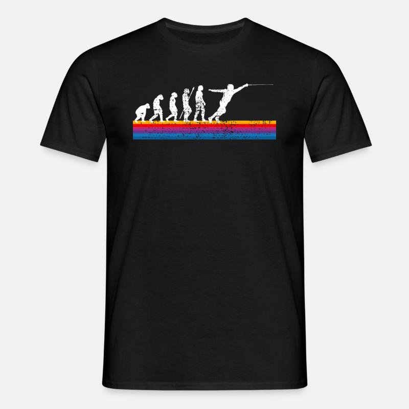 Fencing evolution - Men's T-Shirt - black