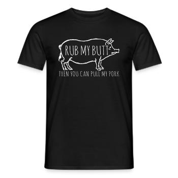 Charcutier énonciation drôle - T-shirt homme - noir - Devant - AI Model Male 178 light (178cm)
