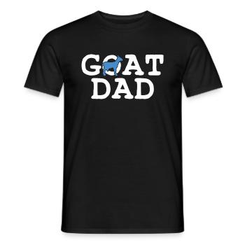 Chèvre père papa - T-shirt homme - noir - Devant - AI Model Male 178 light (178cm)