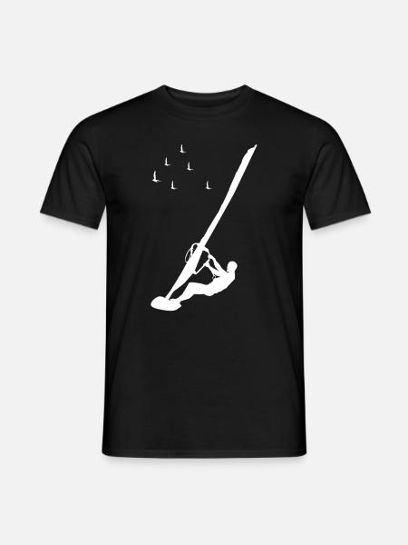 WIND SURF SHIRT - Männer T-Shirt - Schwarz