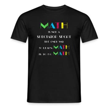 Mathe-Lehrer-Zitate - Männer T-Shirt - Schwarz - Vorne - AI Model Male 178 light (178cm)