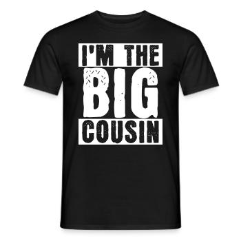 Big Cousin Familientreffen - Männer T-Shirt - Schwarz - Vorne - AI Model Male 178 light (178cm)