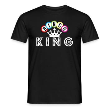 Bingo Bingo King Crown Bingo Players - Men's T-Shirt - black - Front - AI Model Male 178 light (178cm)