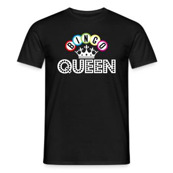 Bingo Bingo Queen Crown Bingo Balls - Men's T-Shirt - black - Front - AI Model Male 178 light (178cm)