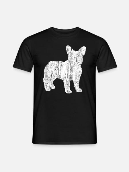 Französische Bulldogge - Männer T-Shirt - Schwarz