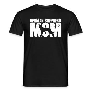 German Shepherd - Men's T-Shirt - black - Front - AI Model Male 178 light (178cm)