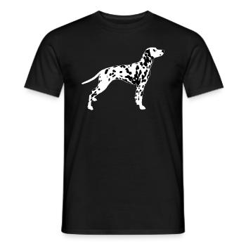 Dalmatiens - T-shirt homme - noir - Devant - AI Model Male 178 light (178cm)