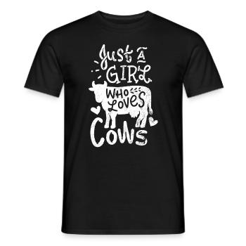 cow-girls - T-shirt homme - noir - Devant - AI Model Male 178 light (178cm)