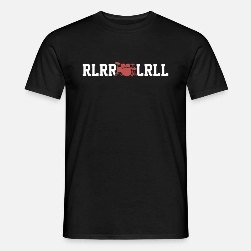 Schlagzeug - Männer T-Shirt - Schwarz