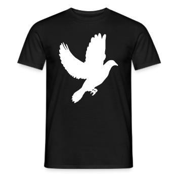 colombe - T-shirt homme - noir - Devant - AI Model Male 178 light (178cm)