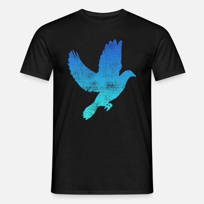 Taube Vogel Taube - Männer T-Shirt - Schwarz