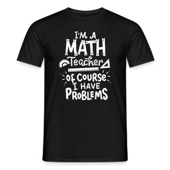 Profs de maths - T-shirt homme - noir - Devant - AI Model Male 178 light (178cm)