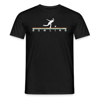 Bowler bowling - Men's T-Shirt - black - Front - AI Model Male 178 light (178cm)