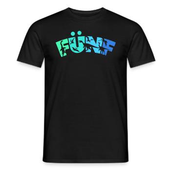 Kinder 5 Jahre Dinosaurier 5. Geburtstag Dino - Männer T-Shirt - Schwarz - Vorne - AI Model Male 178 light (178cm)