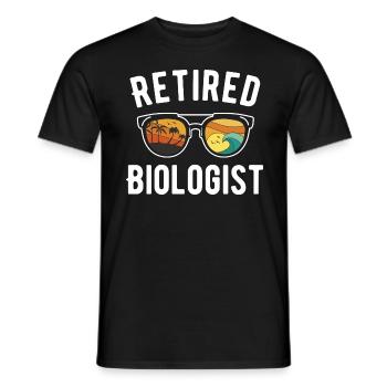 Chemise de retraite de biologiste de plage - T-shirt homme - noir - Devant - AI Model Male 178 light (178cm)