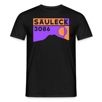 Säuleck Hohe Tauern Skitour Bergtour Klettersteig - Männer T-Shirt - Schwarz - Vorne - AI Model Male 178 light (178cm)