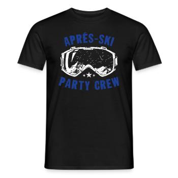 Après-ski Party Crew Dire - T-shirt homme - noir - Devant - AI Model Male 178 light (178cm)