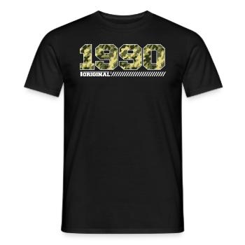 Cadeau d’anniversaire 1990 Vintage 1990 Army - T-shirt homme - noir - Devant - AI Model Male 178 light (178cm)