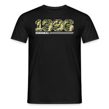 Cadeau d’anniversaire 1996 Vintage 1996 Army - T-shirt homme - noir - Devant - AI Model Male 178 light (178cm)