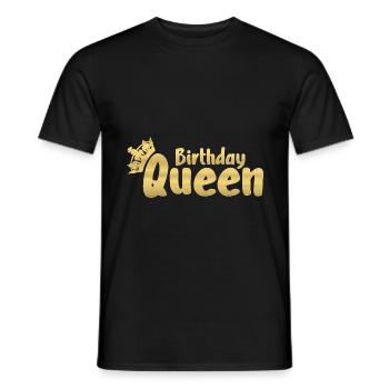 Birthday Queen - Männer T-Shirt - Schwarz - Vorne - AI Model Male 178 light (178cm)