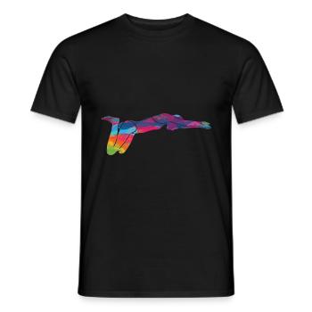 Natation Nageurs Piscine Piscine extérieure Nageur - T-shirt homme - noir - Devant - AI Model Male 178 light (178cm)