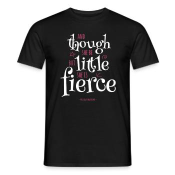 Même si elle est petite, elle est féroce Shakespeare - T-shirt homme - noir - Devant - AI Model Male 178 light (178cm)