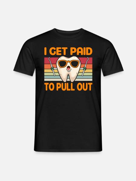 Zahnfee Humorvolle Spruchkunst - Männer T-Shirt - Schwarz